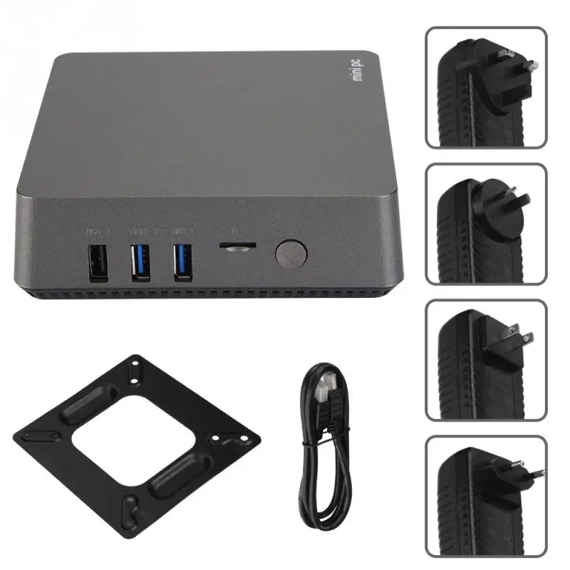 Hot Sale Mini PC Dual-band for Intel 4-Core J3455 4+64G Media Player HD 4K*2K 2.4/5GHz 100-240V OME KEY
Hot Sale Mini PC Dual-band for Intel 4-Core J3455 4+64G Media Player HD 4K*2K 2.4/5GHz 100-240V OME KEY