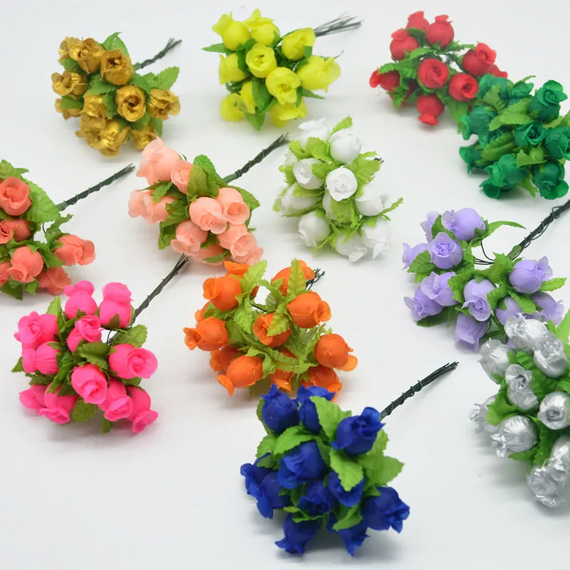 12pcs 2cm mini silk rose bouquet artificial flower Wedding Decoration DIY Wreath Gift Box Scrapbooking Handcraft Fake Flower
12pcs 2cm mini silk rose bouquet artificial flower Wedding Decoration DIY Wreath Gift Box Scrapbooking Handcraft Fake Flower