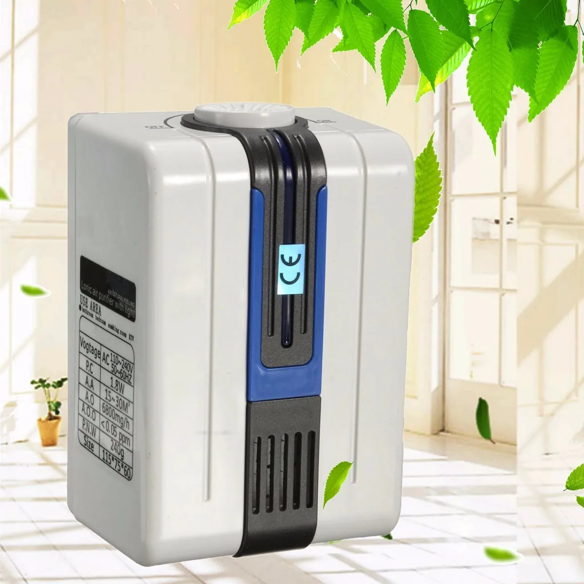 Ionizer Air Purifier for Home Negative Anion Ionizer Air Purifier Remove Formaldehyde Smoke Dust Purification pm2.5 115x75x60mm
Ionizer Air Purifier for Home Negative Anion Ionizer Air Purifier Remove Formaldehyde Smoke Dust Purification pm2.5 115x75x60mm