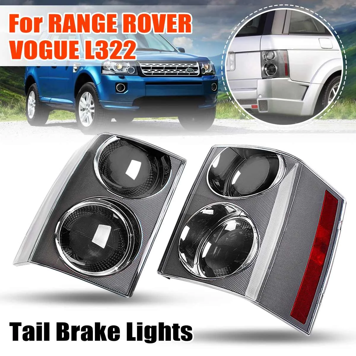 4 Color Lens FOR RANGE ROVER forVOGUE L322 2002 2003 04 05 06 2007 2008 2009 1 Pair Tail Rear Light Lamp Brake Stop Light Clear 
4 Color Lens FOR RANGE ROVER forVOGUE L322 2002 2003 04 05 06 2007 2008 2009 1 Pair Tail Rear Light Lamp Brake Stop Light Clear