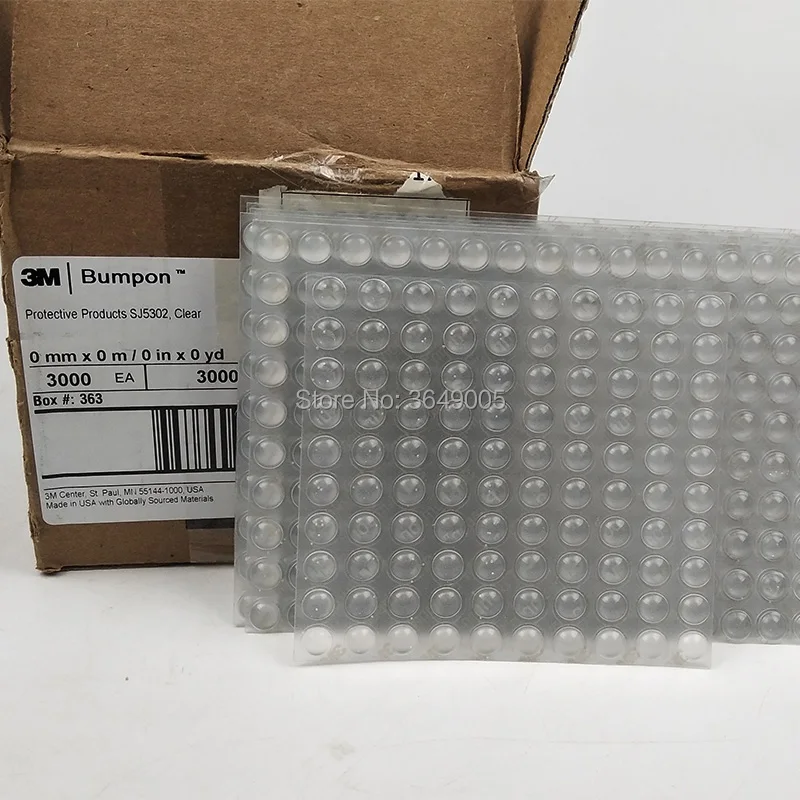 3000pcs/lot 3M Bumpon Protective Products Blister Pack Sj5302 Clear Adhesive Silicone Rubber Foot Pads Made In USA
3000pcs/lot 3M Bumpon Protective Products Blister Pack Sj5302 Clear Adhesive Silicone Rubber Foot Pads Made In USA