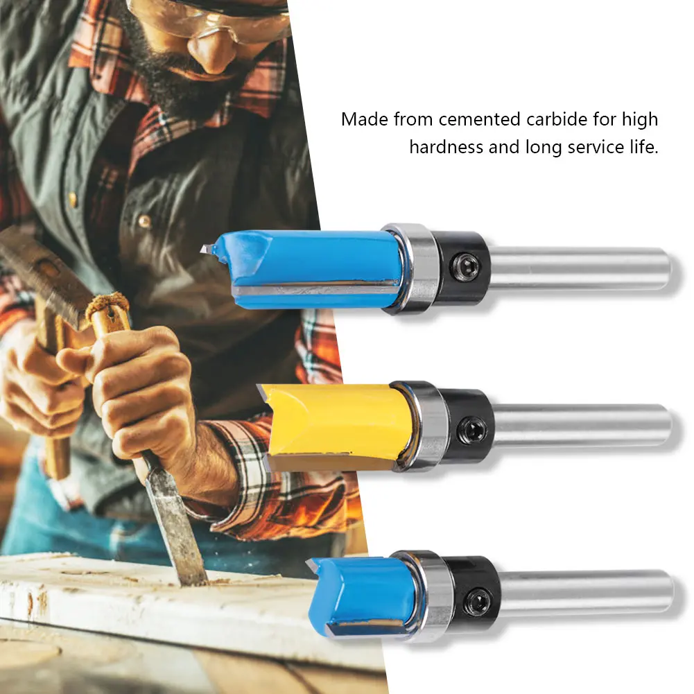 3 pcs Router Bit Woodworking Cutter Milling 1/4 inch Shank Edge Trimming Slotting Router Bit Woodworking Hand Tool
3 pcs Router Bit Woodworking Cutter Milling 1/4 inch Shank Edge Trimming Slotting Router Bit Woodworking Hand Tool