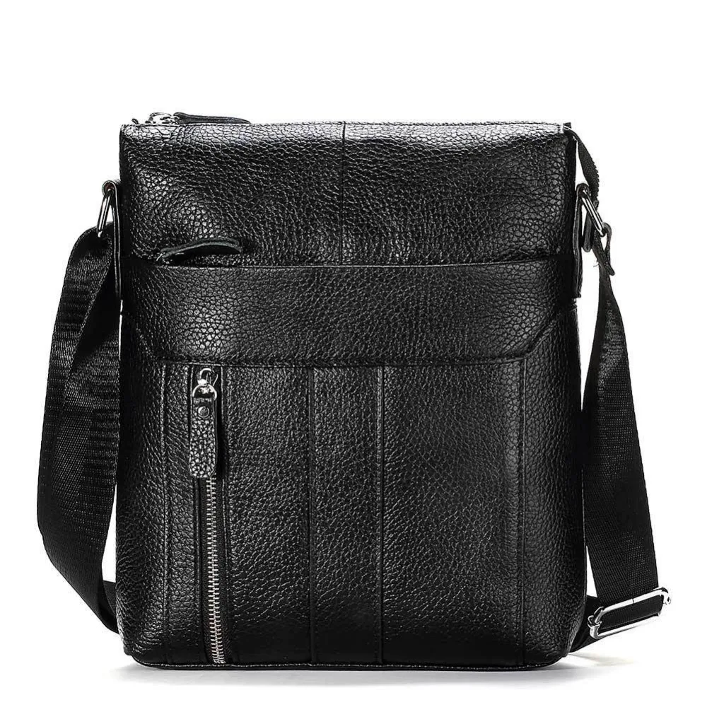 Mens Messenger Bag Solid Black Genuine Leather Men Shoulder Bags Soft Surface Business Crossbody Bag Zipper Travel Pouch Male
Mens Messenger Bag Solid Black Genuine Leather Men Shoulder Bags Soft Surface Business Crossbody Bag Zipper Travel Pouch Male