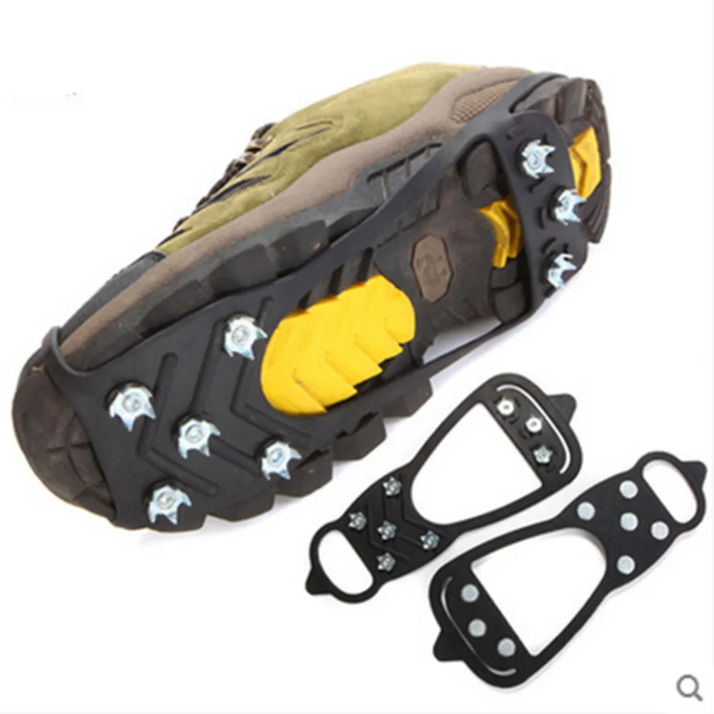 Outdoor Crampons 8 Teeth Silicone Crampons Snow Anti-skid Shoe Covers Climbing Nails Shoes Ice Surface Non-slip Simple Crampons
Outdoor Crampons 8 Teeth Silicone Crampons Snow Anti-skid Shoe Covers Climbing Nails Shoes Ice Surface Non-slip Simple Crampons