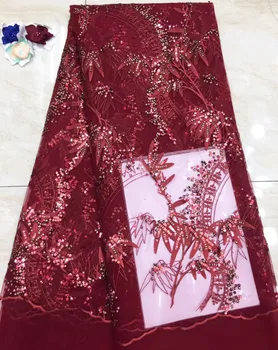 African french tulle lace fabric 2019 burgundy wine Swiss cord embroidery sequins Nigerian laces fabric high quality for dresses
African french tulle lace fabric 2019 burgundy wine Swiss cord embroidery sequins Nigerian laces fabric high quality for dresses