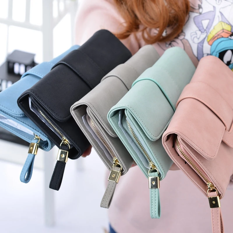 Women's Wallet Women's Long Section Three Fold Flip Small Fresh Change Multi-Function Buckle Wallet Wallet Card Package
Women's Wallet Women's Long Section Three Fold Flip Small Fresh Change Multi-Function Buckle Wallet Wallet Card Package