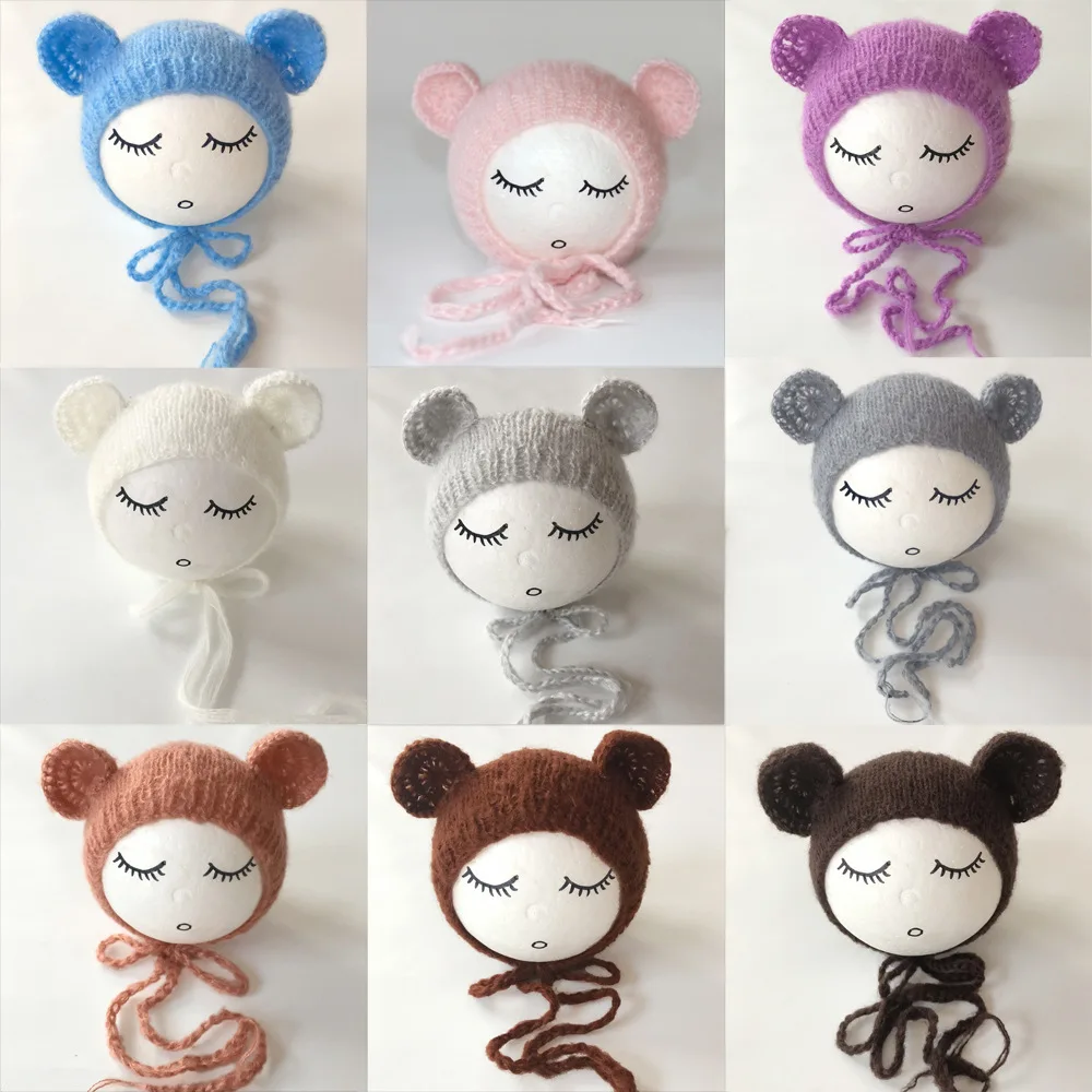 Newborn Photography Props Soft Mohair Hat Crochet Teddy Bear Beanie Hat Newborn Photo Prop Accessories Baby Caps Hats Fotografia
Newborn Photography Props Soft Mohair Hat Crochet Teddy Bear Beanie Hat Newborn Photo Prop Accessories Baby Caps Hats Fotografia