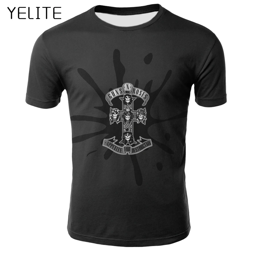 YELITE Famous Rock Band Guns N Roses Men's Tshirt Hip Hop Streetwear T-shirt Short Sleeve Tees Summer High Quality Black Tops
YELITE Famous Rock Band Guns N Roses Men's Tshirt Hip Hop Streetwear T-shirt Short Sleeve Tees Summer High Quality Black Tops