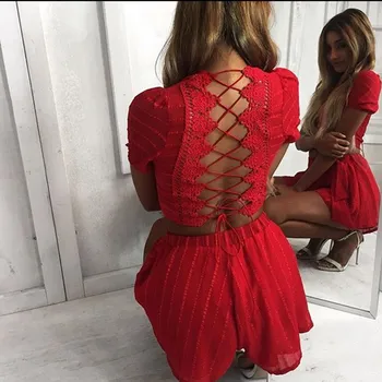 2019 Summer Sexy Backless Lace Casual 2 Piece Sets Women Crop Tops Straight Shorts Suits Cross Strap Solid Outfits
2019 Summer Sexy Backless Lace Casual 2 Piece Sets Women Crop Tops Straight Shorts Suits Cross Strap Solid Outfits