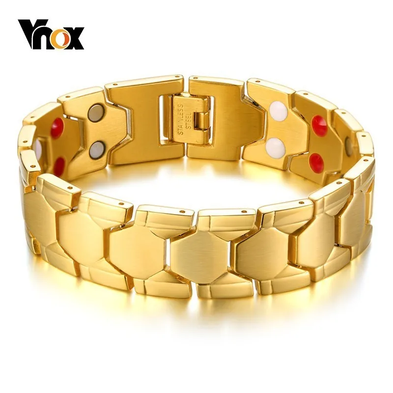 Vnox Mens Magnetic Therapy Bracelet Stylish Bio Energy Health pulseira masculina 8.26" New Year Gifts for Him
Vnox Mens Magnetic Therapy Bracelet Stylish Bio Energy Health pulseira masculina 8.26" New Year Gifts for Him