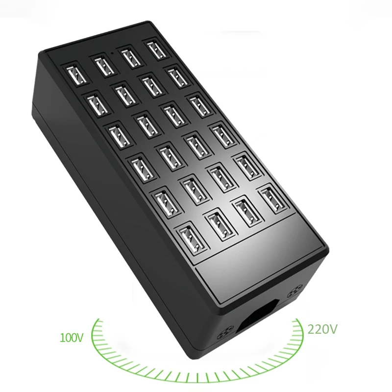 100W 24 Ports Multi USB Charger Station Dock Universal for xiaomi mi Huawei iPhone Cell Phone Tablet and Android Device Samsung
100W 24 Ports Multi USB Charger Station Dock Universal for xiaomi mi Huawei iPhone Cell Phone Tablet and Android Device Samsung