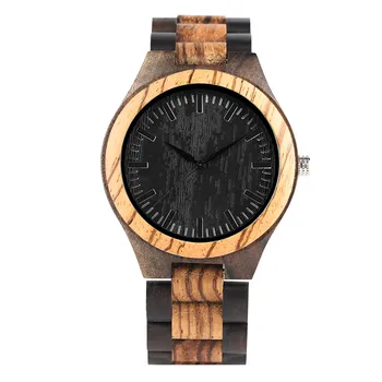 Relogio Masculino Handmade Wooden Wrist Watches Quartz Watches Men Military Fashion Zebra with Black Sandalwood Wood Watch
Relogio Masculino Handmade Wooden Wrist Watches Quartz Watches Men Military Fashion Zebra with Black Sandalwood Wood Watch
