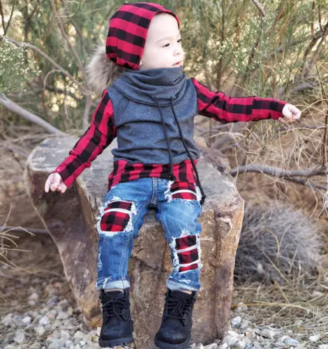 1-6T Fashion Baby Kids Boys Plaid Spring Autumn Clothes Set High Neck Long Sleeve Tops Denim Jeans Leggings Outfits Clothes
1-6T Fashion Baby Kids Boys Plaid Spring Autumn Clothes Set High Neck Long Sleeve Tops Denim Jeans Leggings Outfits Clothes