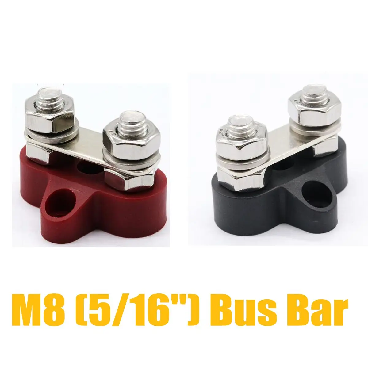 1x Heavy Bus Bar Terminal Studs M8 (5/16") DC48V Red Black Heavy- Terminal Studs Busbar Universal For Car Boat Caravan
1x Heavy Bus Bar Terminal Studs M8 (5/16") DC48V Red Black Heavy- Terminal Studs Busbar Universal For Car Boat Caravan