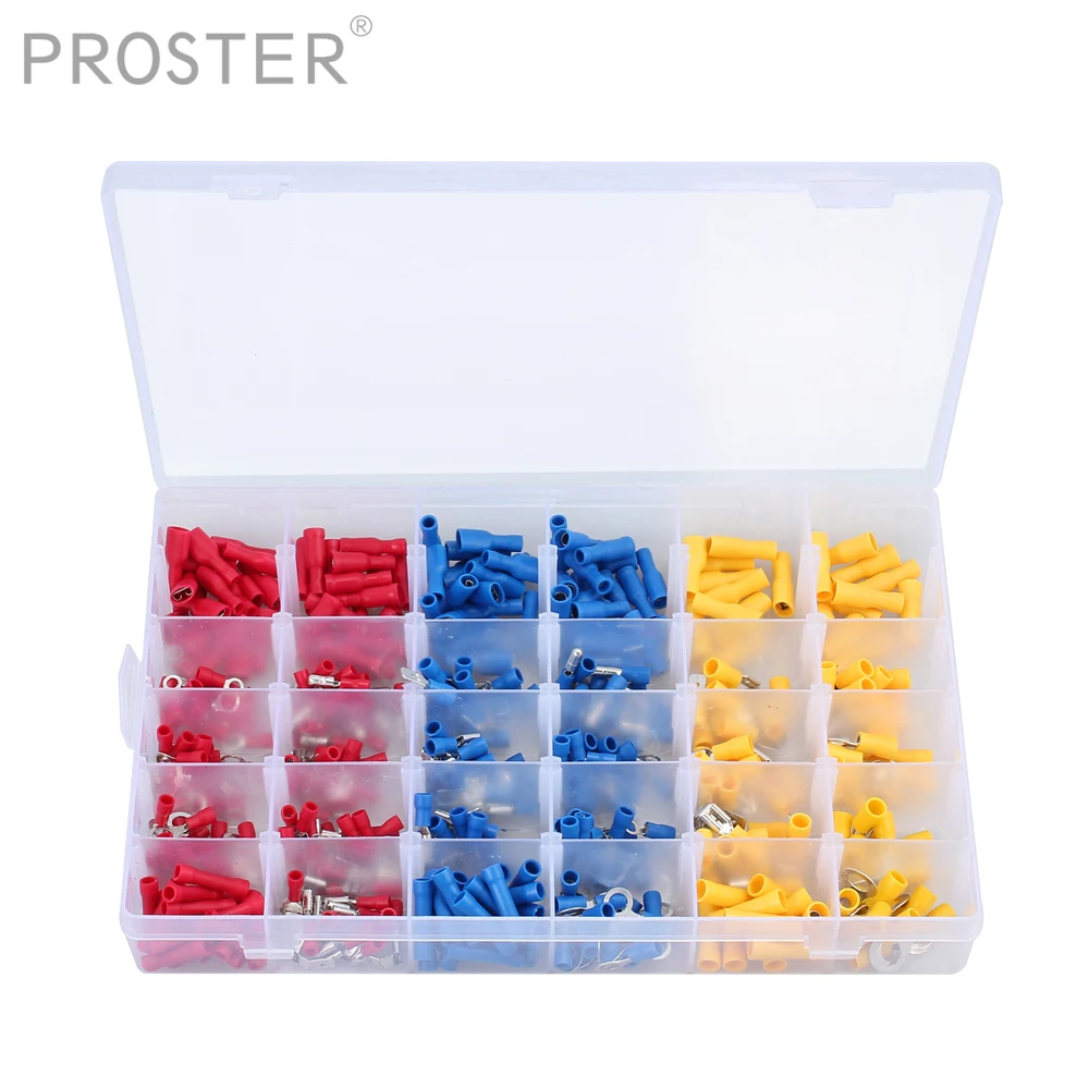 PROSTER 480 pcs. Cable lugs Crimp connector Connector Solder connector Flat Crimp Cable Connector For Household Appliances
PROSTER 480 pcs. Cable lugs Crimp connector Connector Solder connector Flat Crimp Cable Connector For Household Appliances
