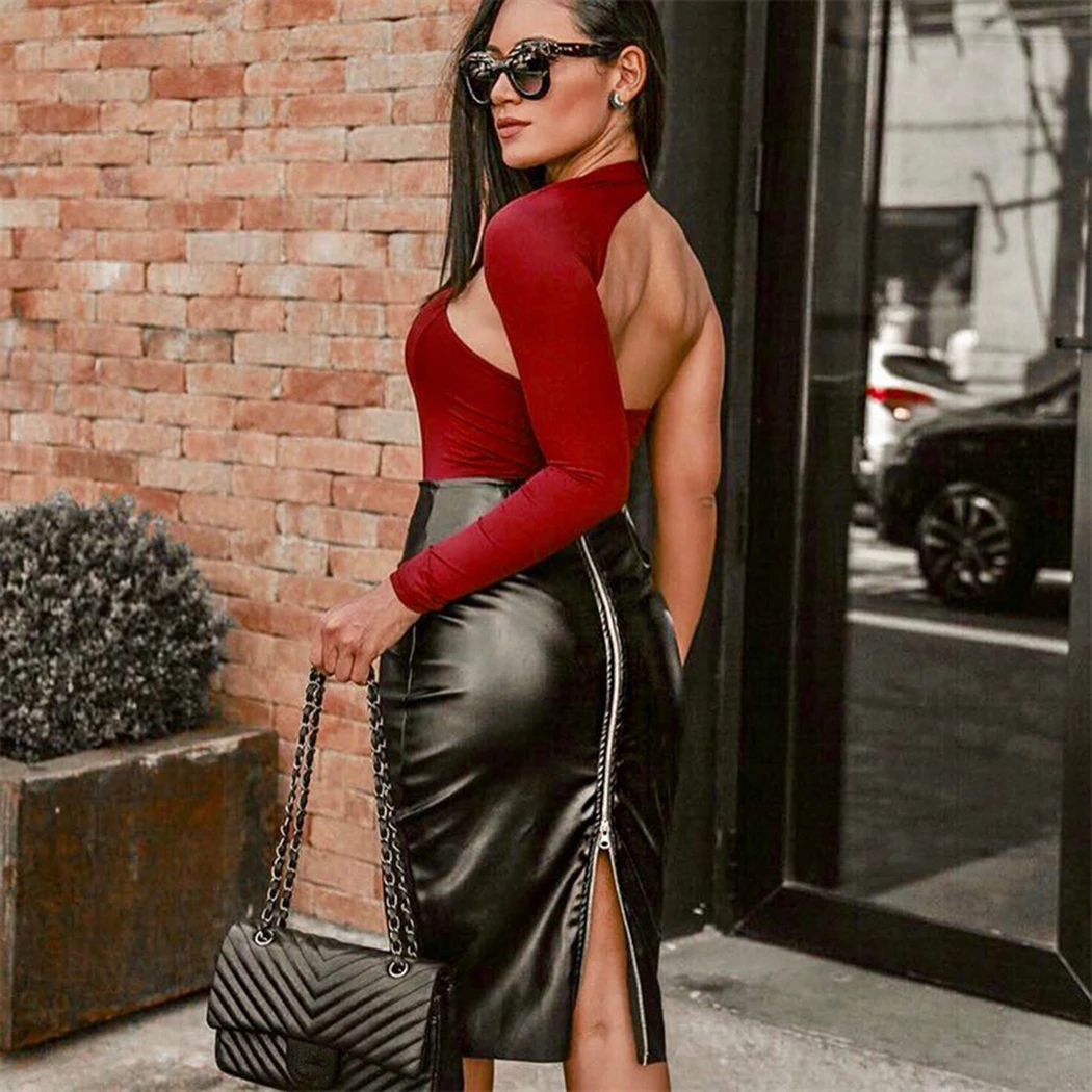 Sexy One Shoulder Bodysuits Womens Backless Jumpsuit Black Sexy Long Sleeves Jumpsuit For Club Party Hollow Out Bodycon Rompers
Sexy One Shoulder Bodysuits Womens Backless Jumpsuit Black Sexy Long Sleeves Jumpsuit For Club Party Hollow Out Bodycon Rompers