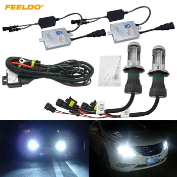 FEELDO 1set Car Headlight AC 12V 55W H4 HID Xenon Bulb Hi/Lo Beam Bi-Xenon Bulb Light Slim Ballast HID Kit
FEELDO 1set Car Headlight AC 12V 55W H4 HID Xenon Bulb Hi/Lo Beam Bi-Xenon Bulb Light Slim Ballast HID Kit