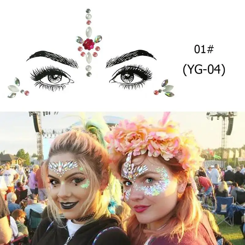 Glitter Gems Rhinestones Adhesive Face Tattoo Stickers Temporary Body Decal Tribal Style 3D Crystal Sticker Face Eye Tattoos
Glitter Gems Rhinestones Adhesive Face Tattoo Stickers Temporary Body Decal Tribal Style 3D Crystal Sticker Face Eye Tattoos