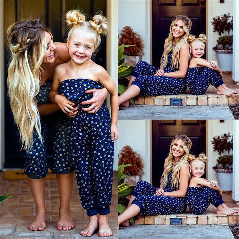Casual Mom and Daughter Flower Jumpsuit Women Kids Girl Summer Clothes Family Matching Floral Sleeveless Strappless Romper
Casual Mom and Daughter Flower Jumpsuit Women Kids Girl Summer Clothes Family Matching Floral Sleeveless Strappless Romper
