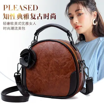 Hair Ball Women Totes Bags Fashion Circular Leather Bag Viintage Handbag For Girl Small Round Ladies Shoulder Messenger Clutch
Hair Ball Women Totes Bags Fashion Circular Leather Bag Viintage Handbag For Girl Small Round Ladies Shoulder Messenger Clutch