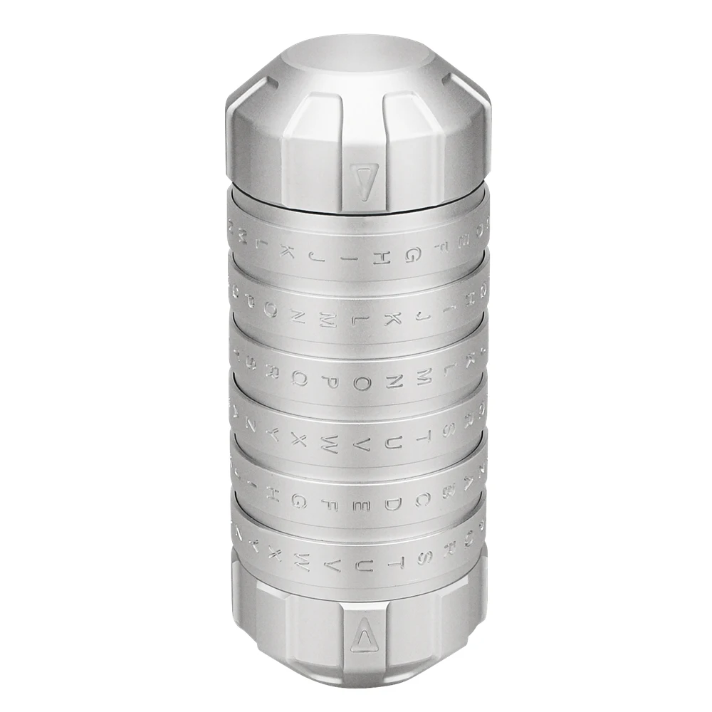 New Style Fashion Educational toys Cryptex locks gift ideas Da Vinci Code lock to marry lover escape chamber props Silver
New Style Fashion Educational toys Cryptex locks gift ideas Da Vinci Code lock to marry lover escape chamber props Silver
