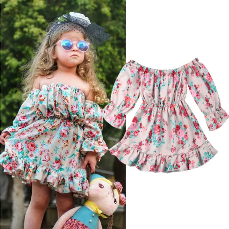 Toddler Kids Flower Dress For Girls Long Sleeve Baby Girl Dress Off Shoulder Princess Party Holiday Dress Baby Girls Clothes
Toddler Kids Flower Dress For Girls Long Sleeve Baby Girl Dress Off Shoulder Princess Party Holiday Dress Baby Girls Clothes