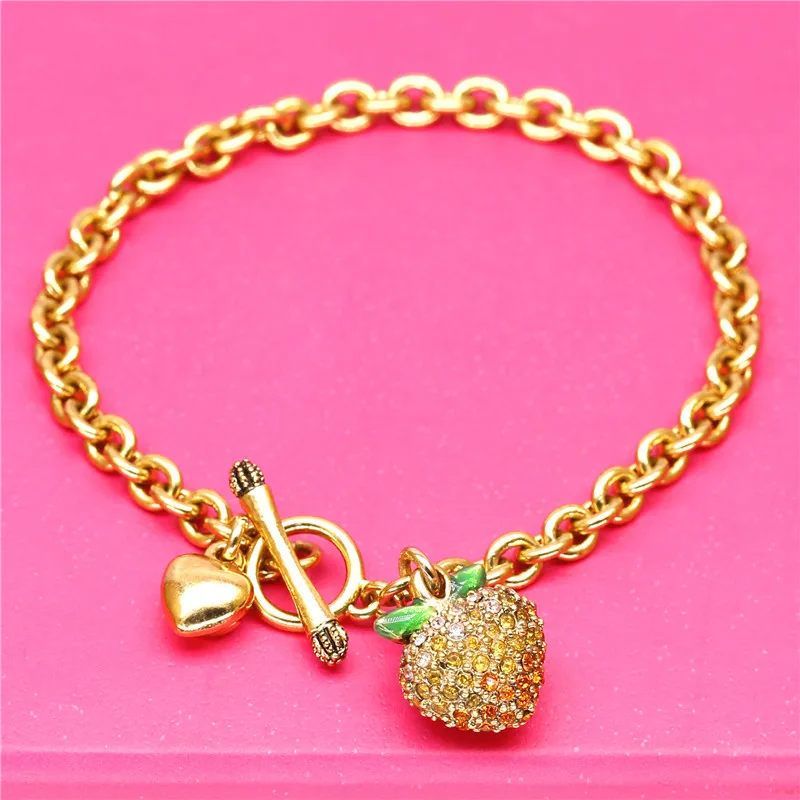 Boshuolin Juicy Chain Love A Heart Full Of Drill Strawberry Green Leaf Fruits T Word Buckle Drill Bracelet
Boshuolin Juicy Chain Love A Heart Full Of Drill Strawberry Green Leaf Fruits T Word Buckle Drill Bracelet