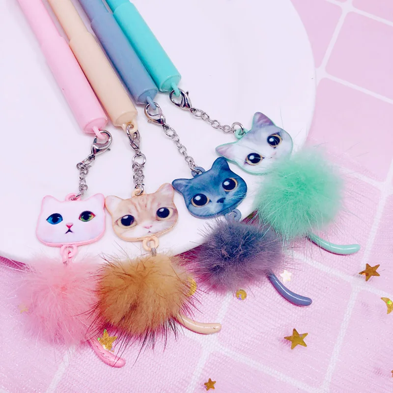 0.5mm Kawaii Pure Color Gel Pen Cute Stuffed Cats Pendant Neutral Pens For Writing Girls Gifts Stationery School Office Supplies
0.5mm Kawaii Pure Color Gel Pen Cute Stuffed Cats Pendant Neutral Pens For Writing Girls Gifts Stationery School Office Supplies
