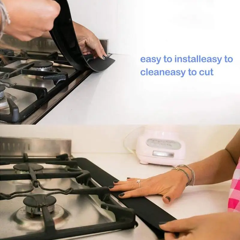 2pcs/lot Flexible Stove Counter Gap Cover Silicone Rubber Kitchen Oil-gas Slit Filler Heat Resistant Mat Oil Dust Water Seal
2pcs/lot Flexible Stove Counter Gap Cover Silicone Rubber Kitchen Oil-gas Slit Filler Heat Resistant Mat Oil Dust Water Seal