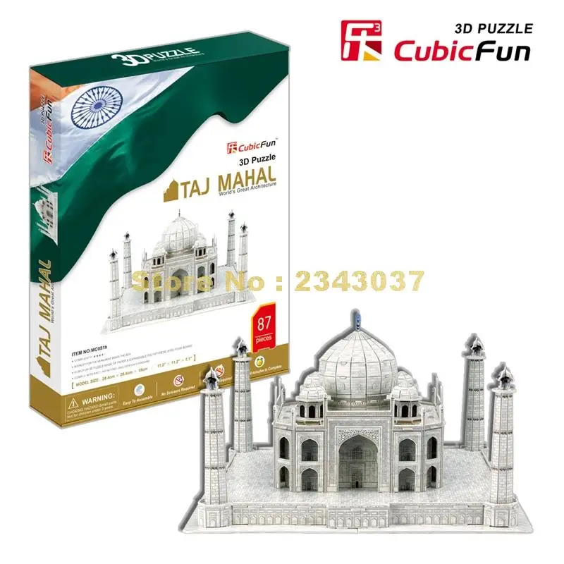 Cubicfun MC081H 87pcs World Famous Architecture India Taj Mahal 3D Paper Building Puzzle
Cubicfun MC081H 87pcs World Famous Architecture India Taj Mahal 3D Paper Building Puzzle