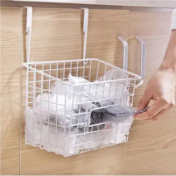 Wrought Iron Hanging Storage Basket Kitchen Bathroom Garbage Bag Storage Organizer Sponge Liquid Drainer Rack (White)
Wrought Iron Hanging Storage Basket Kitchen Bathroom Garbage Bag Storage Organizer Sponge Liquid Drainer Rack (White)