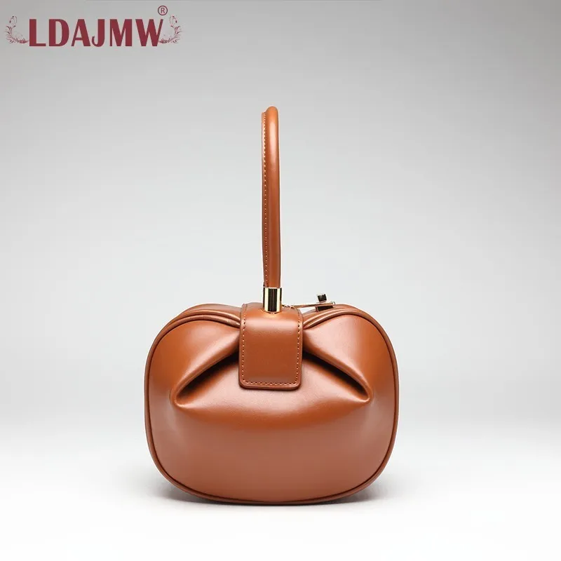 LDAJMW 2019 новинка женская кожаная одноцветная креативный дизайн Пельменная посылка