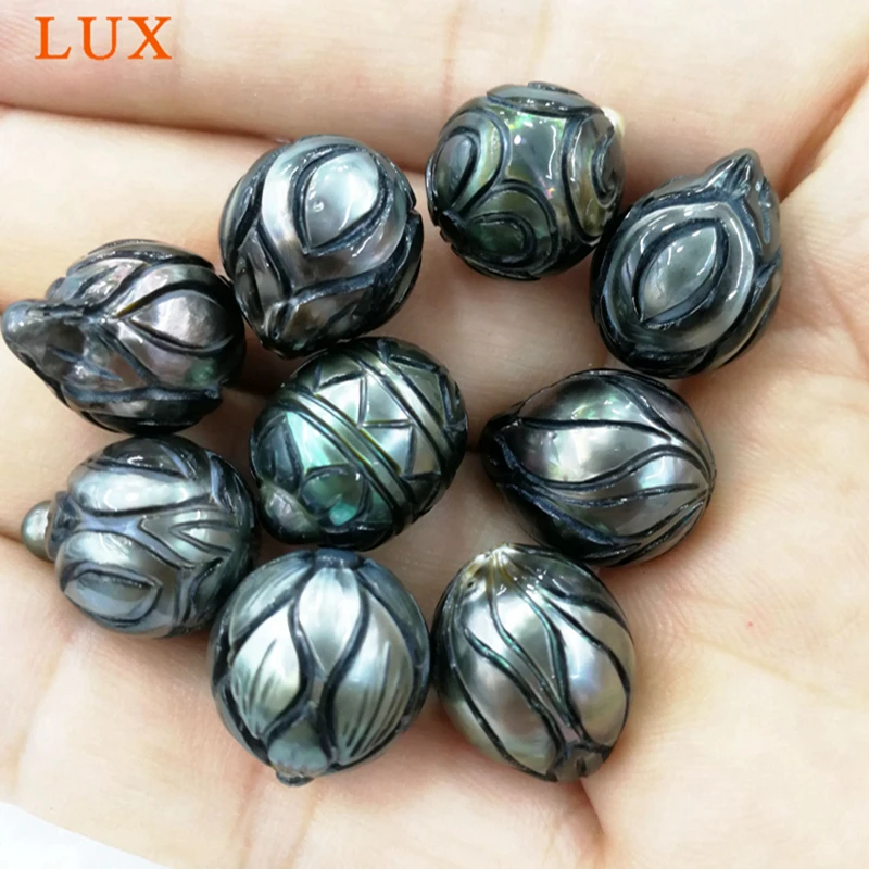 AAA 13-14mm Round Carved natural Tahitian Pearl Hand Carved Tattoo Tahiti Pearls flower designs for jewelry making
AAA 13-14mm Round Carved natural Tahitian Pearl Hand Carved Tattoo Tahiti Pearls flower designs for jewelry making