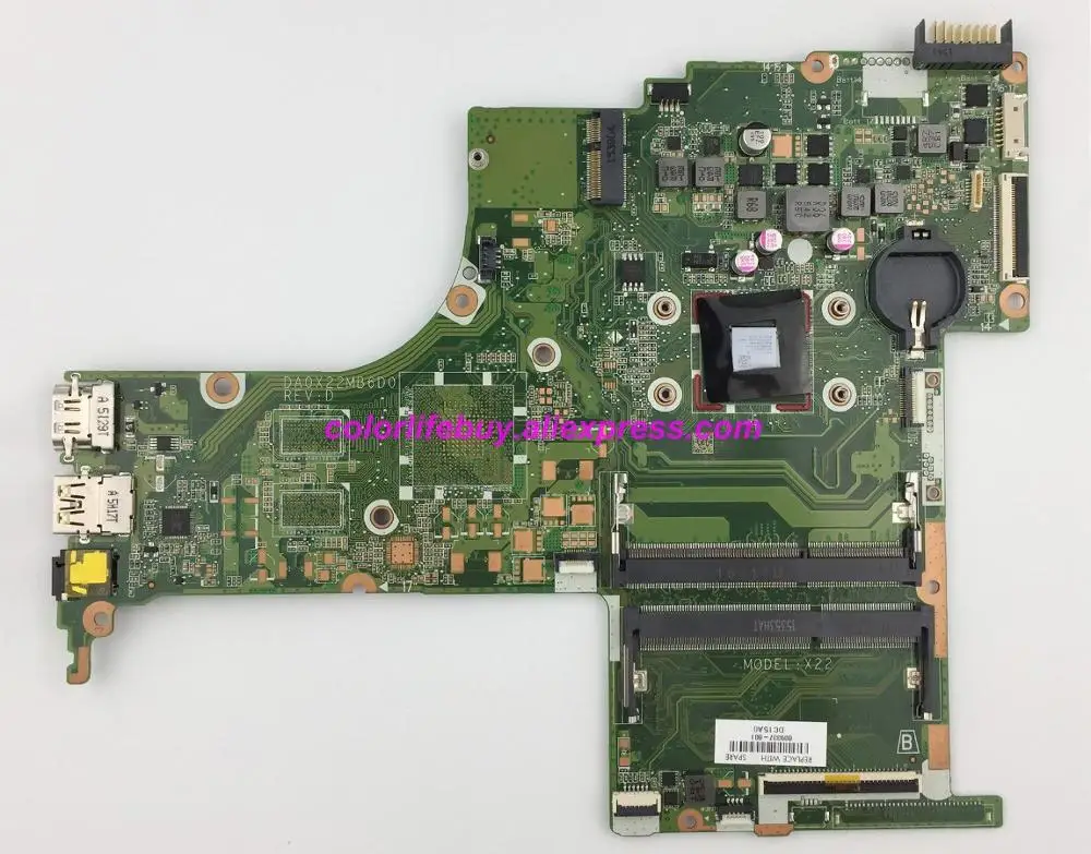 Genuine 809337-601 809337-501 809337-001 DA0X22MB6D0 A8-7410 Motherboard Mainboard for HP 15 15-A 15Z-AB00 Series NoteBook PC
Genuine 809337-601 809337-501 809337-001 DA0X22MB6D0 A8-7410 Motherboard Mainboard for HP 15 15-A 15Z-AB00 Series NoteBook PC