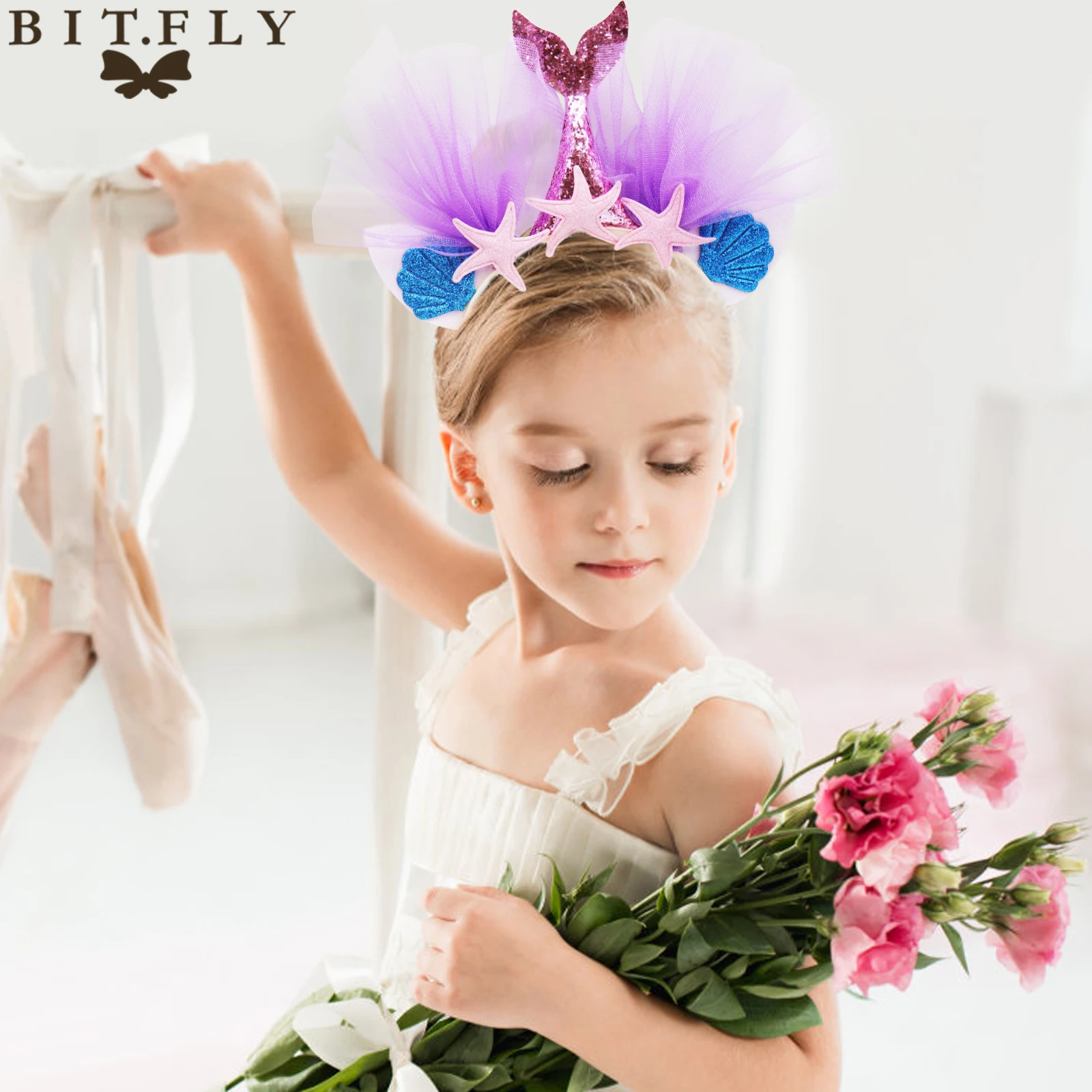 BIT.FLY Kids party decoration glitter Mermaid headband birthday party girls party favor hairband party DIY decorations supplies
BIT.FLY Kids party decoration glitter Mermaid headband birthday party girls party favor hairband party DIY decorations supplies