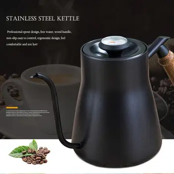 850ML Stainless Steel Gooseneck Drip Kettle Teflon Non-stick Milk Frothing Jug Swan Neck Drip Coffee Tea Pot With Teflon Coating
850ML Stainless Steel Gooseneck Drip Kettle Teflon Non-stick Milk Frothing Jug Swan Neck Drip Coffee Tea Pot With Teflon Coating
