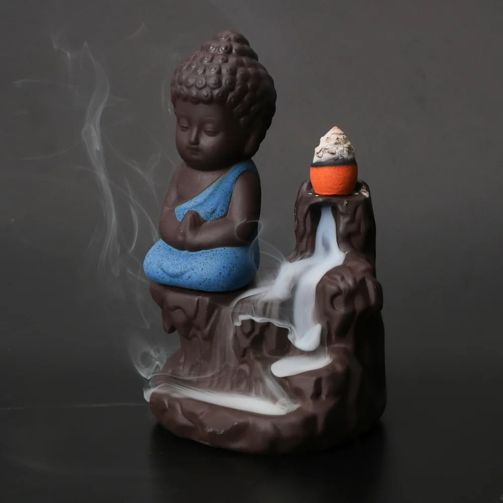 HOOMIN The Little Monk Stick Censer Home Decor Small Buddha Incense Holder for Home Office Teahouse Use Backflow Incense Burner
HOOMIN The Little Monk Stick Censer Home Decor Small Buddha Incense Holder for Home Office Teahouse Use Backflow Incense Burner