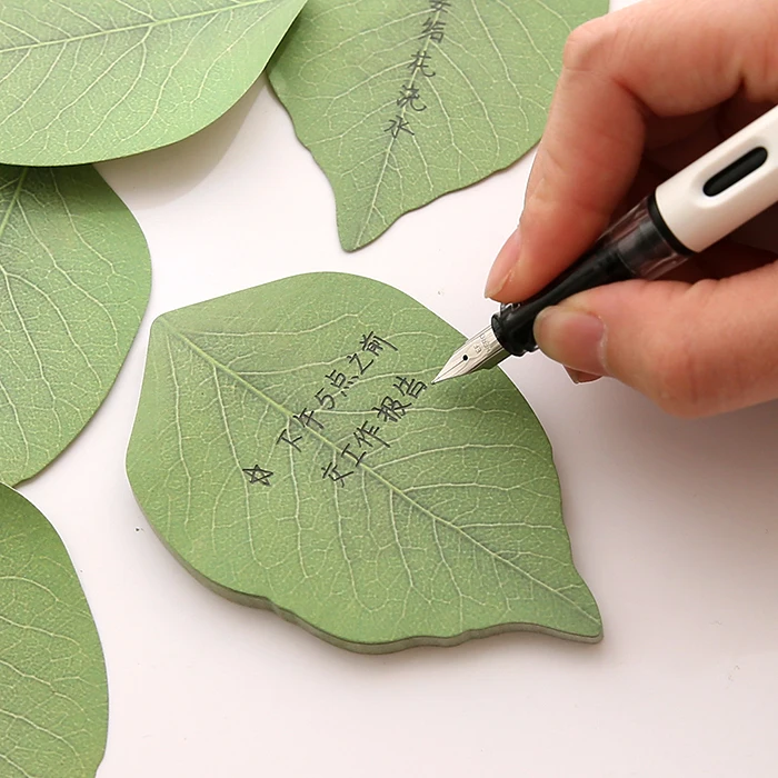 Cute Green Leaf shape Sticky notes Sheet Format Memo Pad Kawaii Refreshing Self -adhesive Paper Pad
Cute Green Leaf shape Sticky notes Sheet Format Memo Pad Kawaii Refreshing Self -adhesive Paper Pad