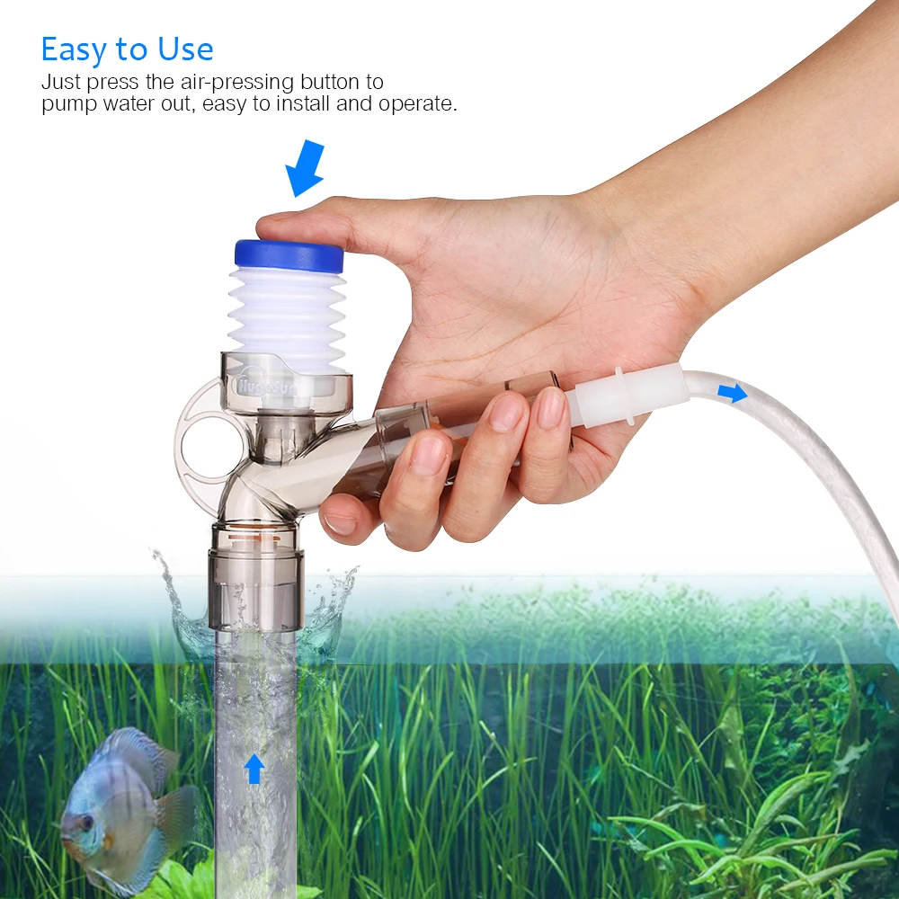 Manual Air-pressing Aquarium Fish Tank Gravel Cleaner Siphon Gravel Suction Pipe Filter Water Changer Sand Washer Cleaning Tool
Manual Air-pressing Aquarium Fish Tank Gravel Cleaner Siphon Gravel Suction Pipe Filter Water Changer Sand Washer Cleaning Tool