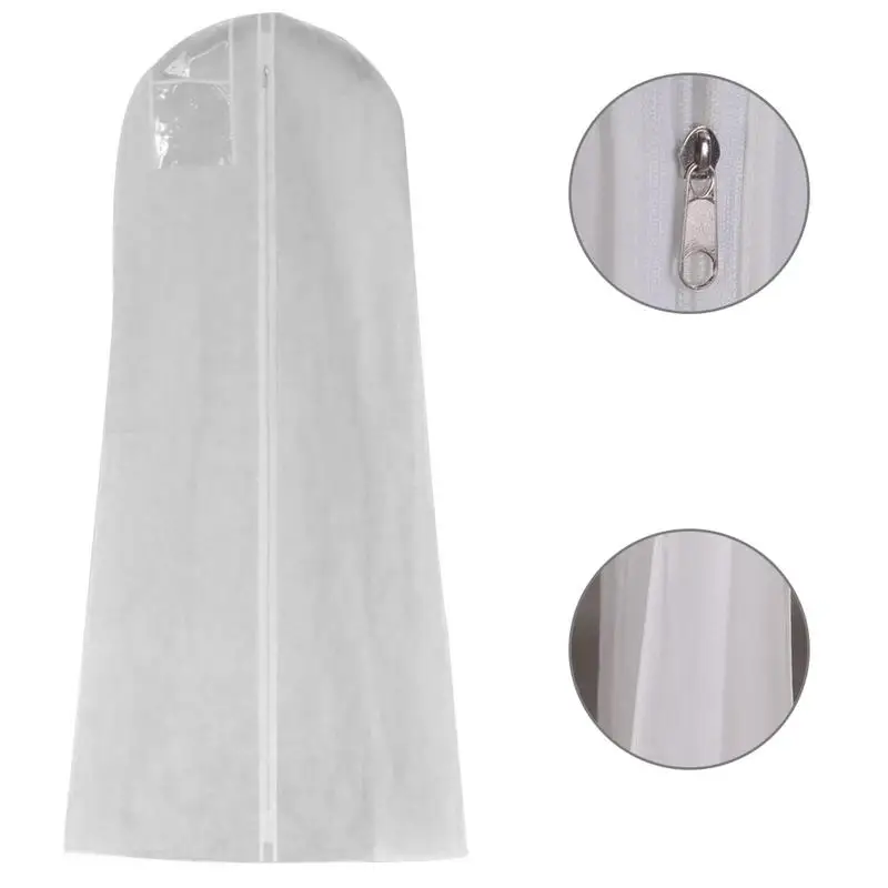

Bridal Dress Gown Storage Dustproof Cover Protected From Dust Wedding Dress Cover Dustproof Covers Storage Bag Non-woven Fabric