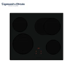Электрическая варочная поверхность Zigmund & Shtain CNS 159.60 WX: ширина 60 см, защита от перегрева, перелива, индикация остаточного тепла