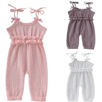 0-24M Newborn Baby Girl Sleeveless Solid Color Strap Cotton Romper Jumpsuit Playsuit Outfits One Pieces Summer Clothes
0-24M Newborn Baby Girl Sleeveless Solid Color Strap Cotton Romper Jumpsuit Playsuit Outfits One Pieces Summer Clothes