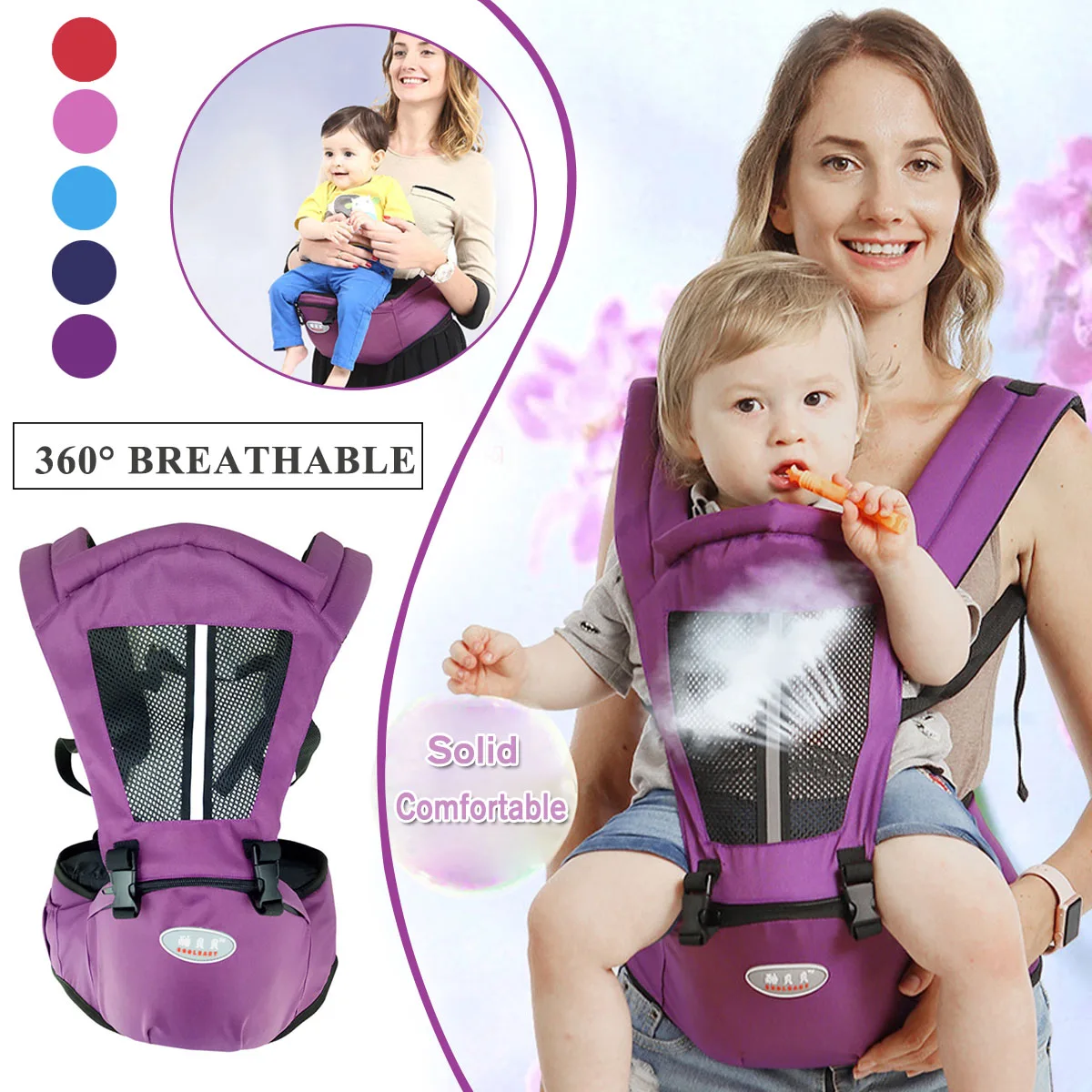 Newborn Baby Carrier Kangaroo Toddler Sling Wrap Portable Infant Hipseat Baby Care Waist Stool Adjustable Hip Seat 0-36 Months
Newborn Baby Carrier Kangaroo Toddler Sling Wrap Portable Infant Hipseat Baby Care Waist Stool Adjustable Hip Seat 0-36 Months