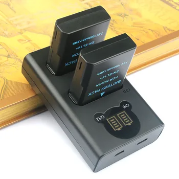 2 x EN-EL14 EN-EL14a Replacement Battery and Dual Battery Charger Compatible with for Nikon D3200, D3300, D3400, D3500, D5100,
2 x EN-EL14 EN-EL14a Replacement Battery and Dual Battery Charger Compatible with for Nikon D3200, D3300, D3400, D3500, D5100,