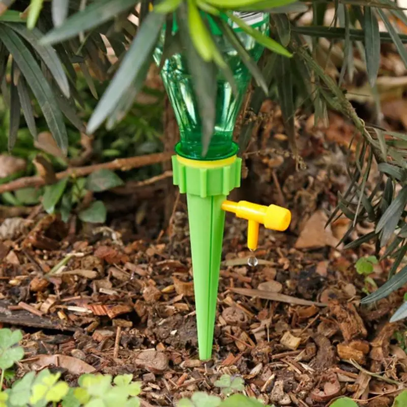 Plant Self Watering Spike Adjustable Stakes Device Automatic Watering Spikes Irrigation System Bottle Auto Drip Irrigation
Plant Self Watering Spike Adjustable Stakes Device Automatic Watering Spikes Irrigation System Bottle Auto Drip Irrigation