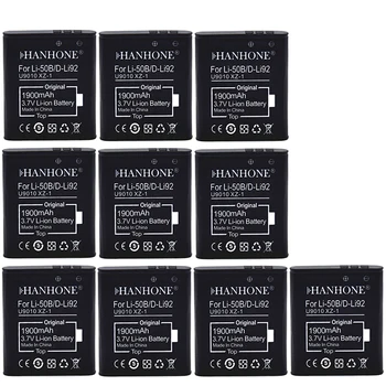 10PCS 1900mAh D-LI92 Li-50B Li-ion Camera Battery for Olympus LI-50B LI50B LI 50B for Pentax XZ-1 D-LI92 SP-800UZ SZ-30 Battery
10PCS 1900mAh D-LI92 Li-50B Li-ion Camera Battery for Olympus LI-50B LI50B LI 50B for Pentax XZ-1 D-LI92 SP-800UZ SZ-30 Battery