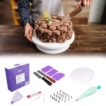 35 Piece Cake Decorating Nozzle Turntable Set Cake Baking Tool New Arrvials Home Cake Gadget
35 Piece Cake Decorating Nozzle Turntable Set Cake Baking Tool New Arrvials Home Cake Gadget