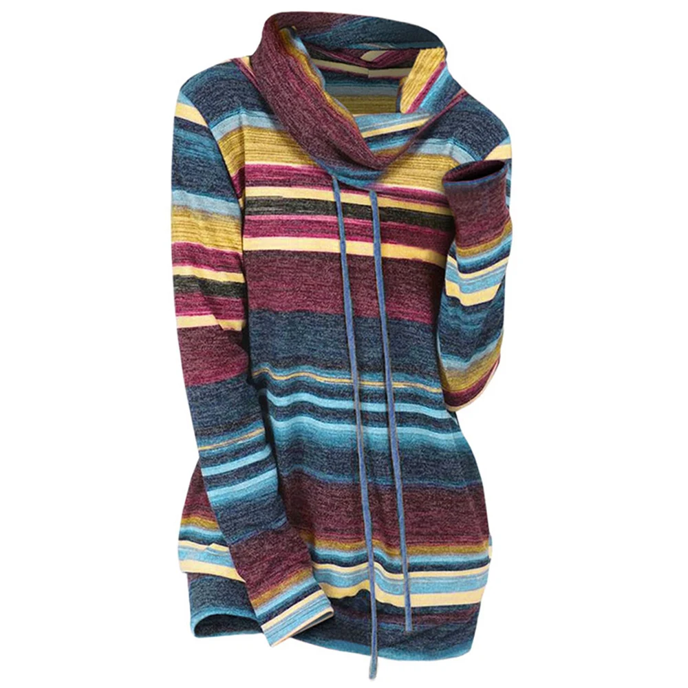 Lortalen Drawstring Collar Striped Knitwear Women Sweater Casual Cowl Neck Long Sleeve Pullover Sweaters Ladies Top Fall Jumpers
Lortalen Drawstring Collar Striped Knitwear Women Sweater Casual Cowl Neck Long Sleeve Pullover Sweaters Ladies Top Fall Jumpers
