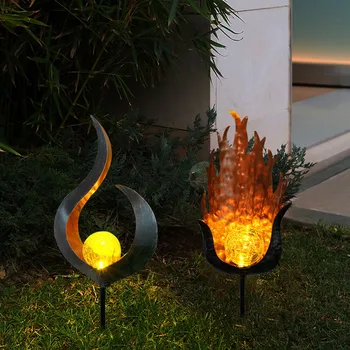 1/2pcs New Solar Powered Soalr Flame Light Flame Effect A/B style LED Garden Light Outdoor Lawn Ornament Warm white light
1/2pcs New Solar Powered Soalr Flame Light Flame Effect A/B style LED Garden Light Outdoor Lawn Ornament Warm white light