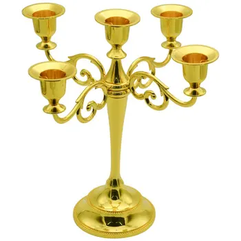 5-Candle Metal Candelabra Tall Candle Holder Wedding Event Candelabra Candle Stand Gold
5-Candle Metal Candelabra Tall Candle Holder Wedding Event Candelabra Candle Stand Gold